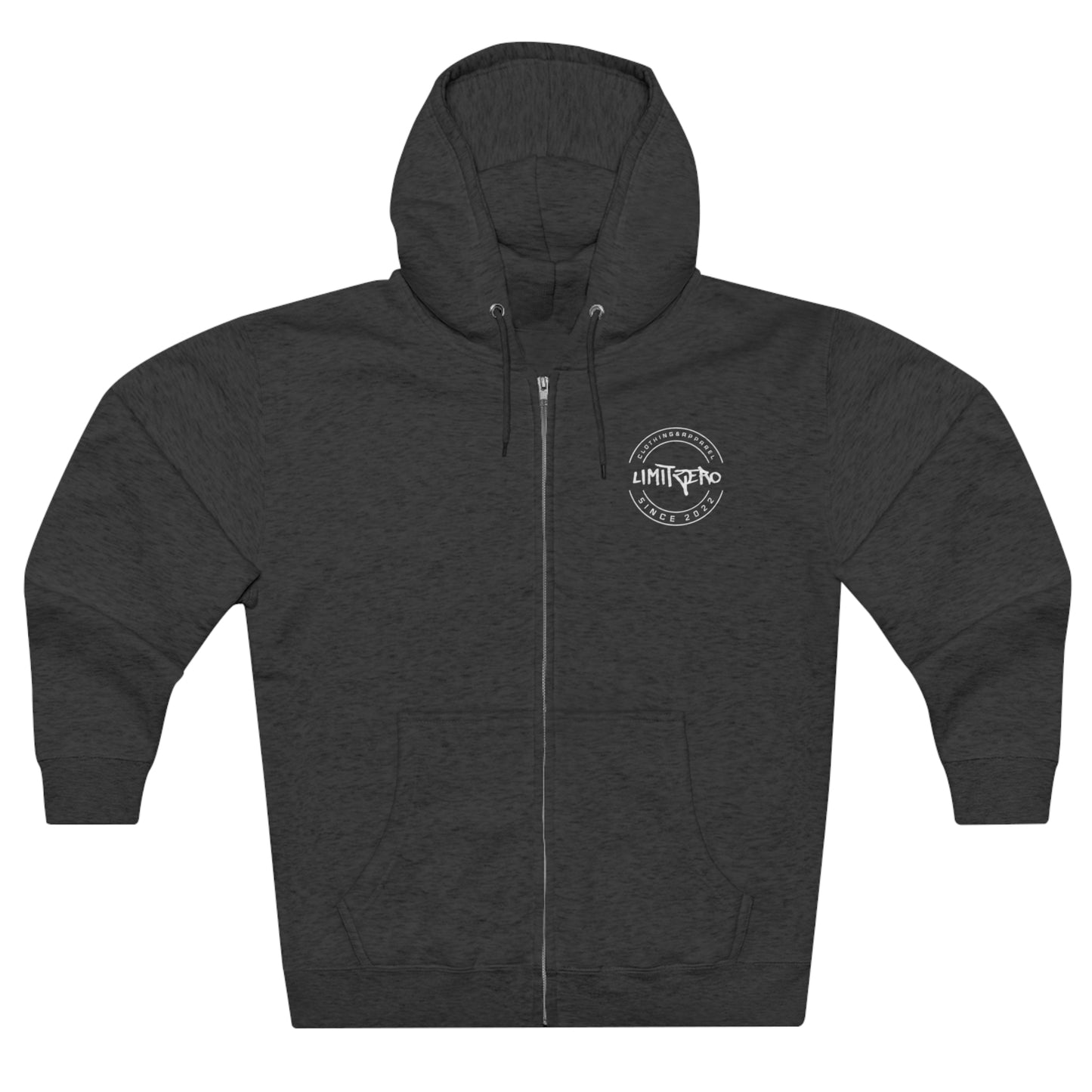 LimitZero double Logo V3 Unisex Zip Hoodie (DTG)