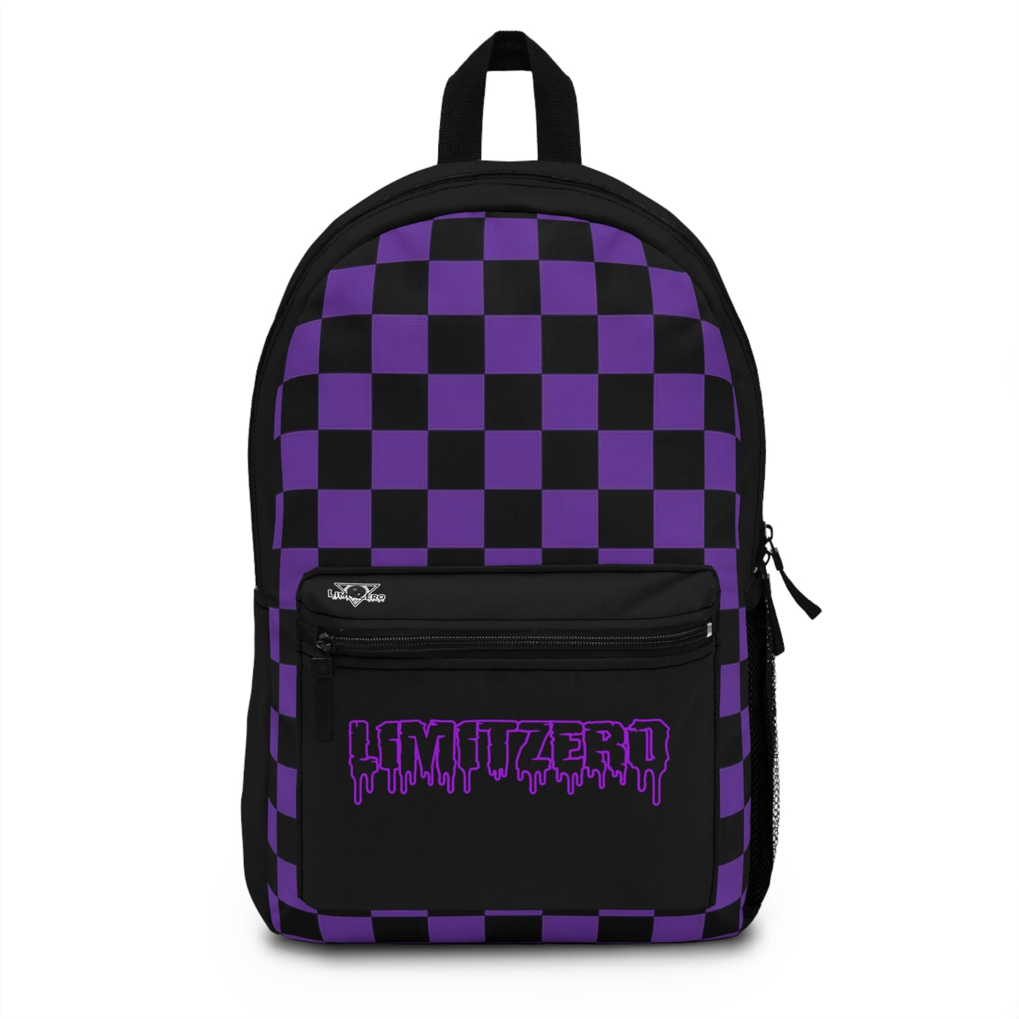 LimitZero Purple Chequered Backpack