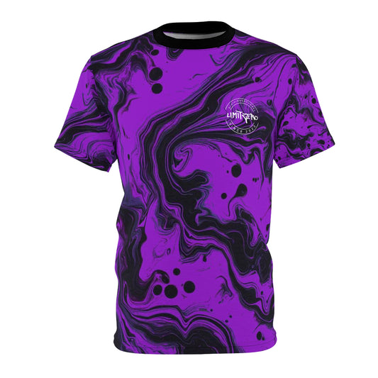 LimitZero LimitedEdition Purple/Black Tie-Dye Unisex Cut & Sew Tee