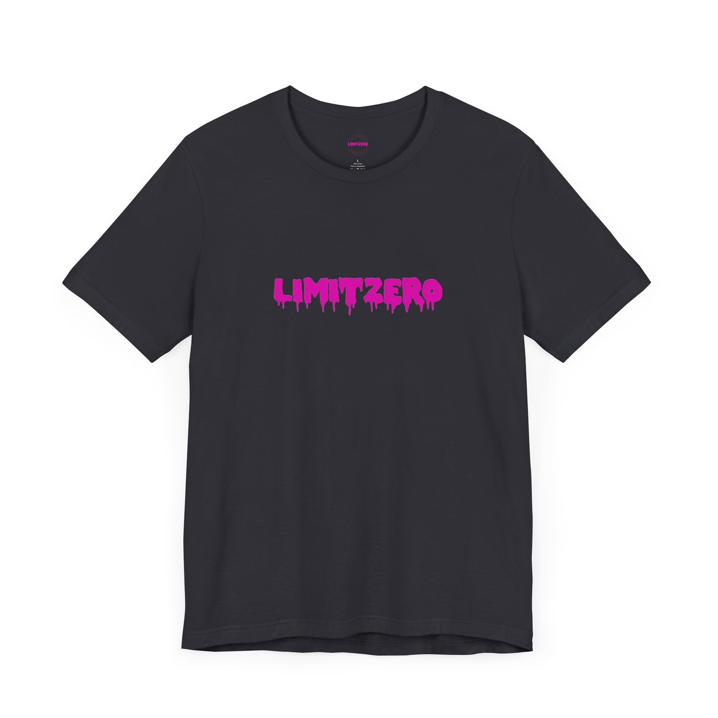 LimitZero Front Pink Drip Logo T