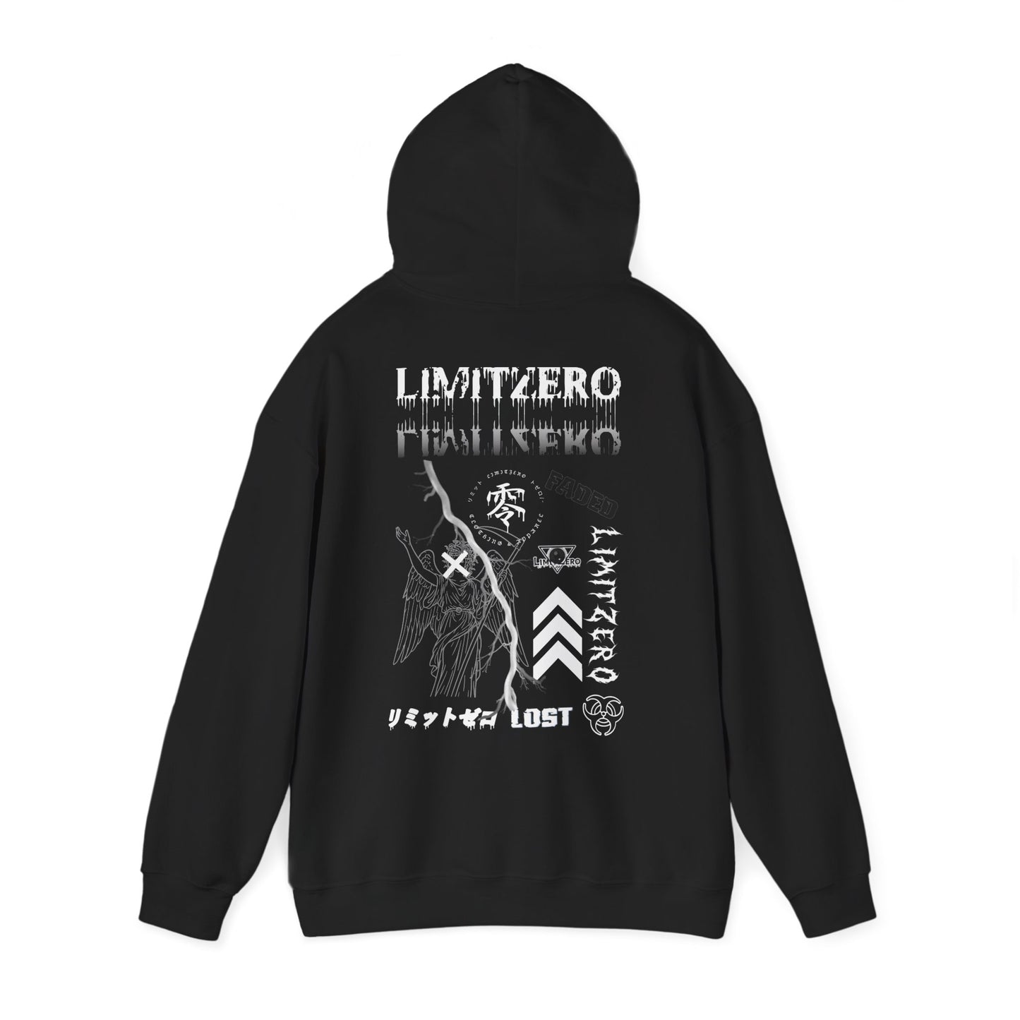 LimitZero Faded-Graphic Unisex Hoodie
