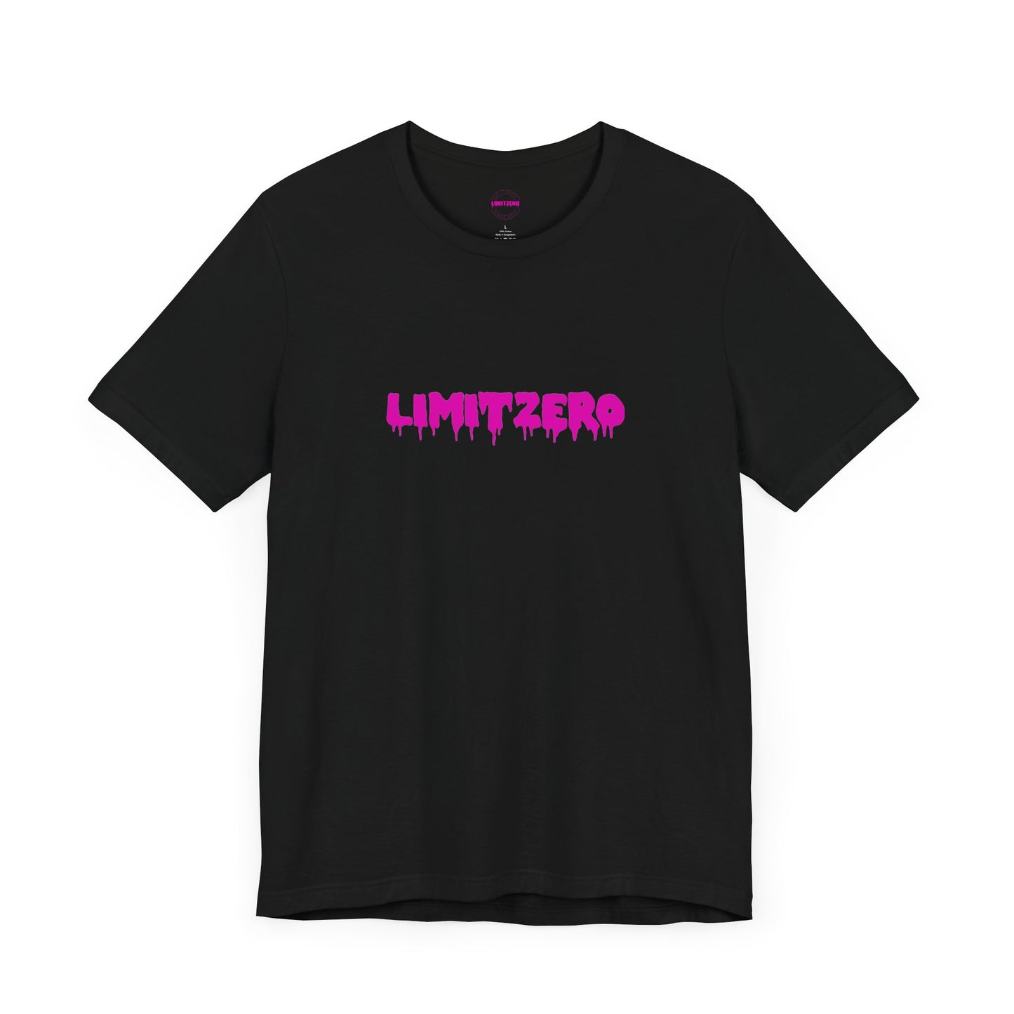 LimitZero Front Pink Drip Logo T