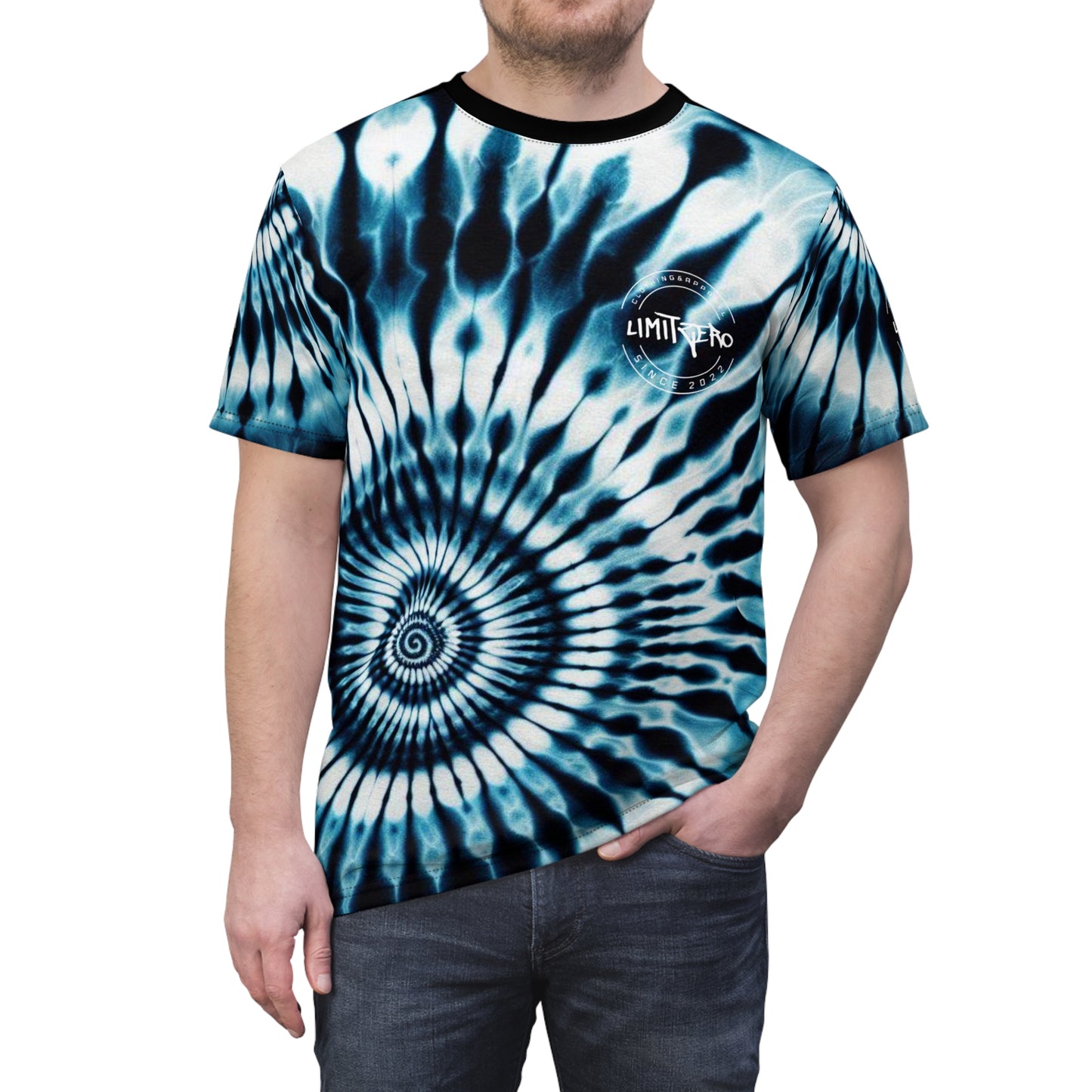 LimitZero LimitedEdition Unisex X-Ray Tie Dye Cut & Sew Tee