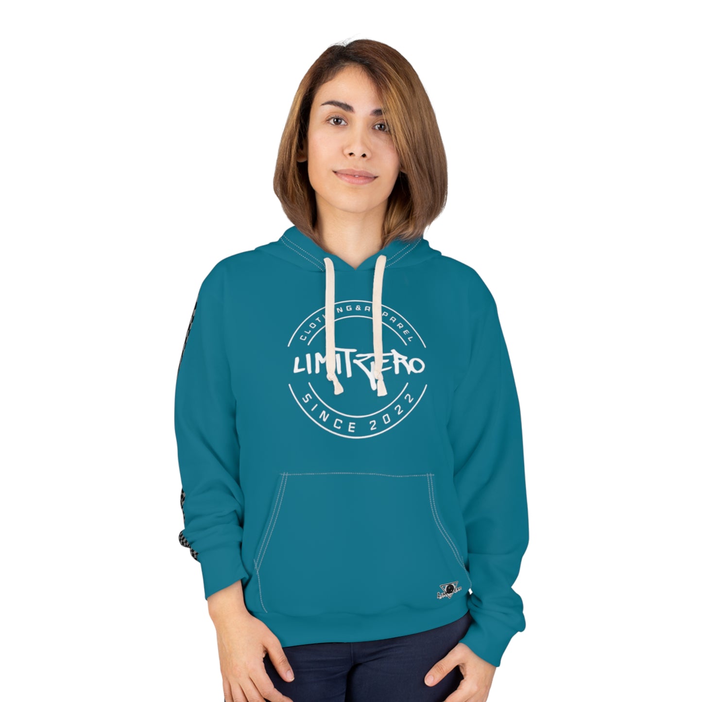 LimitZero Teal Unisex Pullover Hoodie