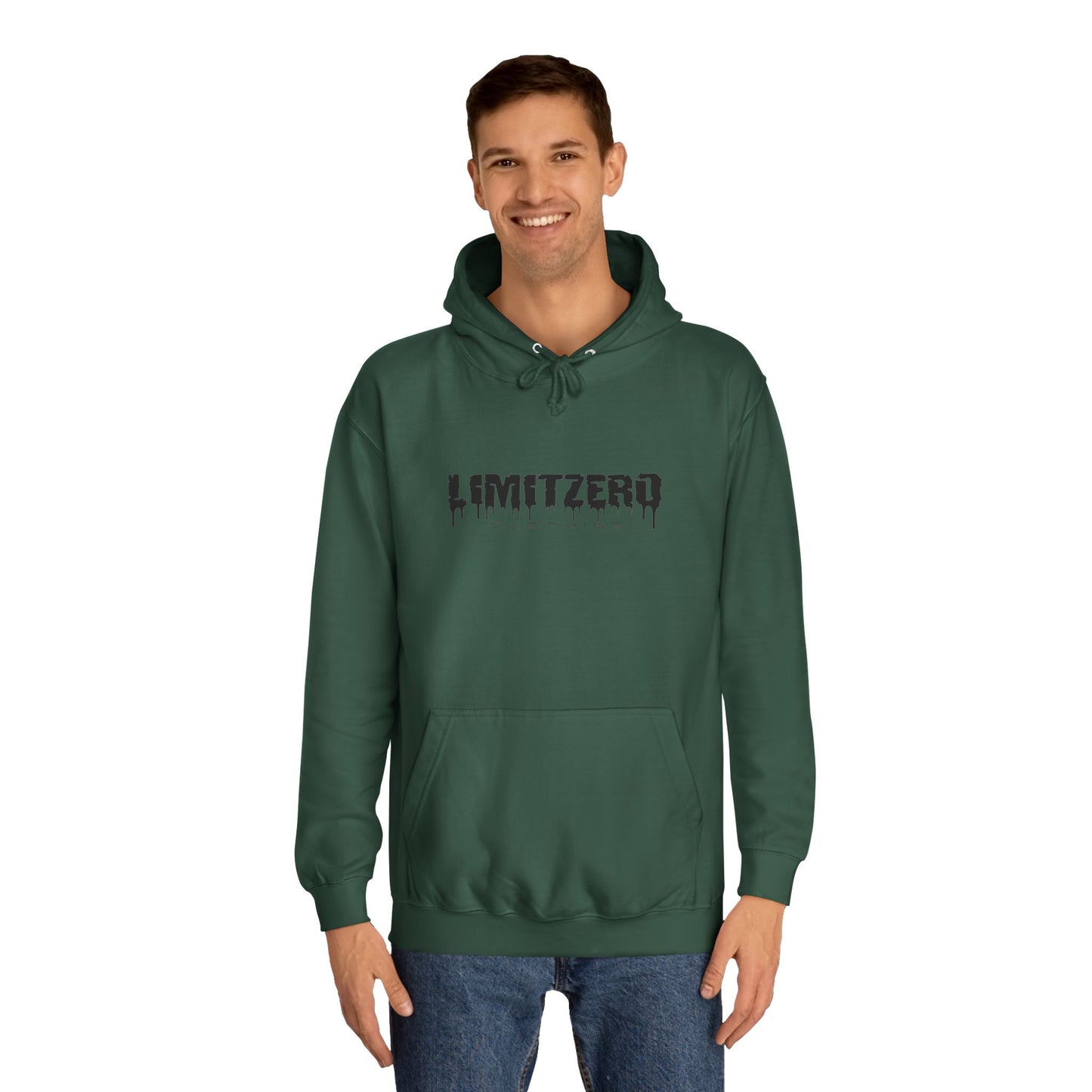 LimitZero New Era Front Curved Drip Logo Unisex Hoodie