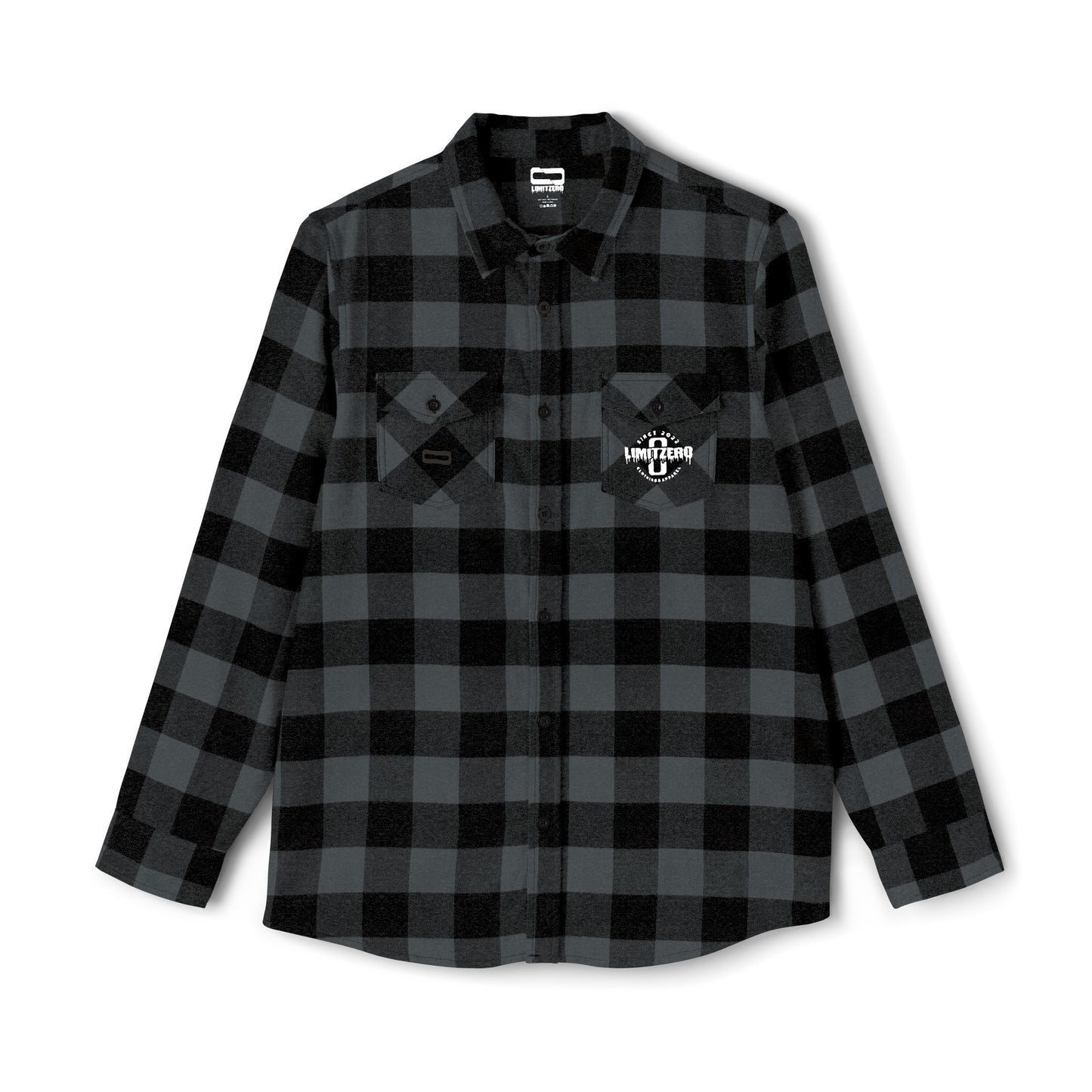 LimitZero LimitedEdition Dark Grey Unisex Flannel Shirt