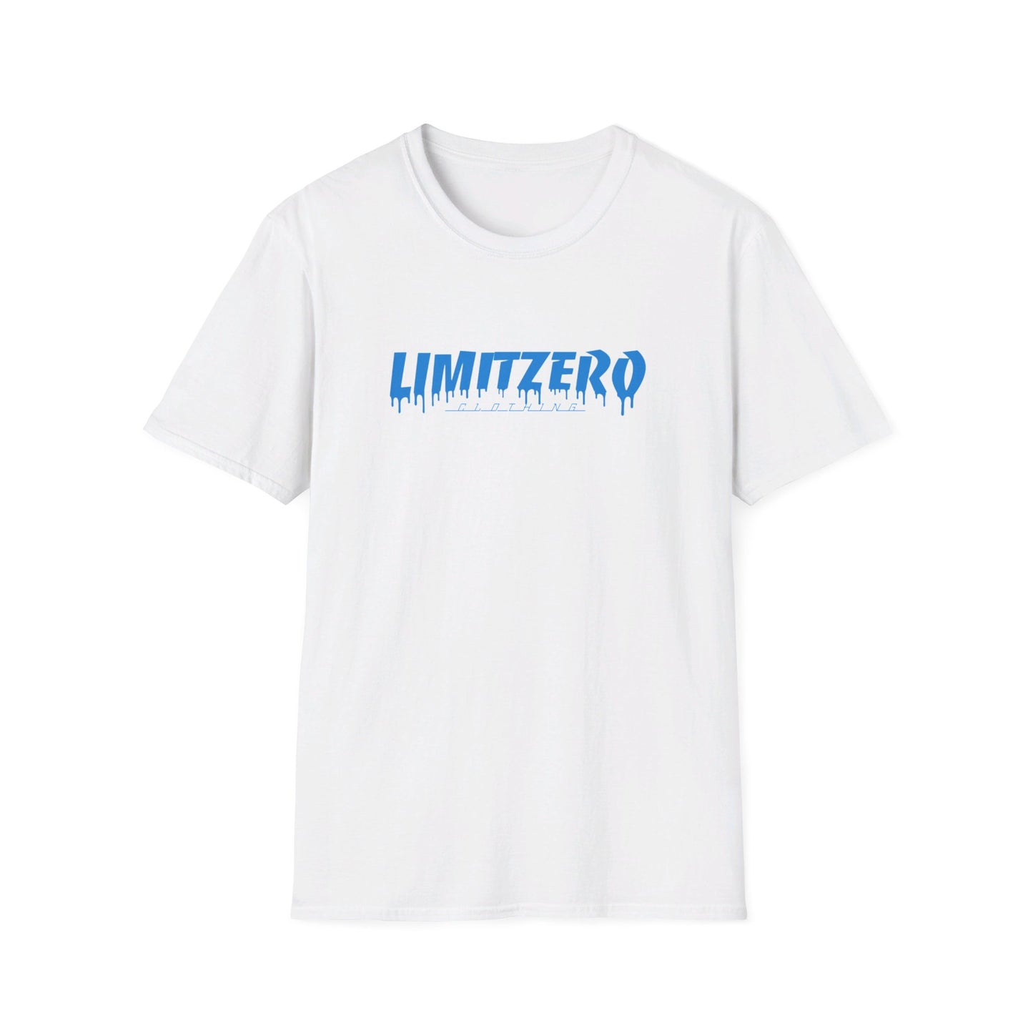 LimitZero Front Blue Curved Drip Logo Tee