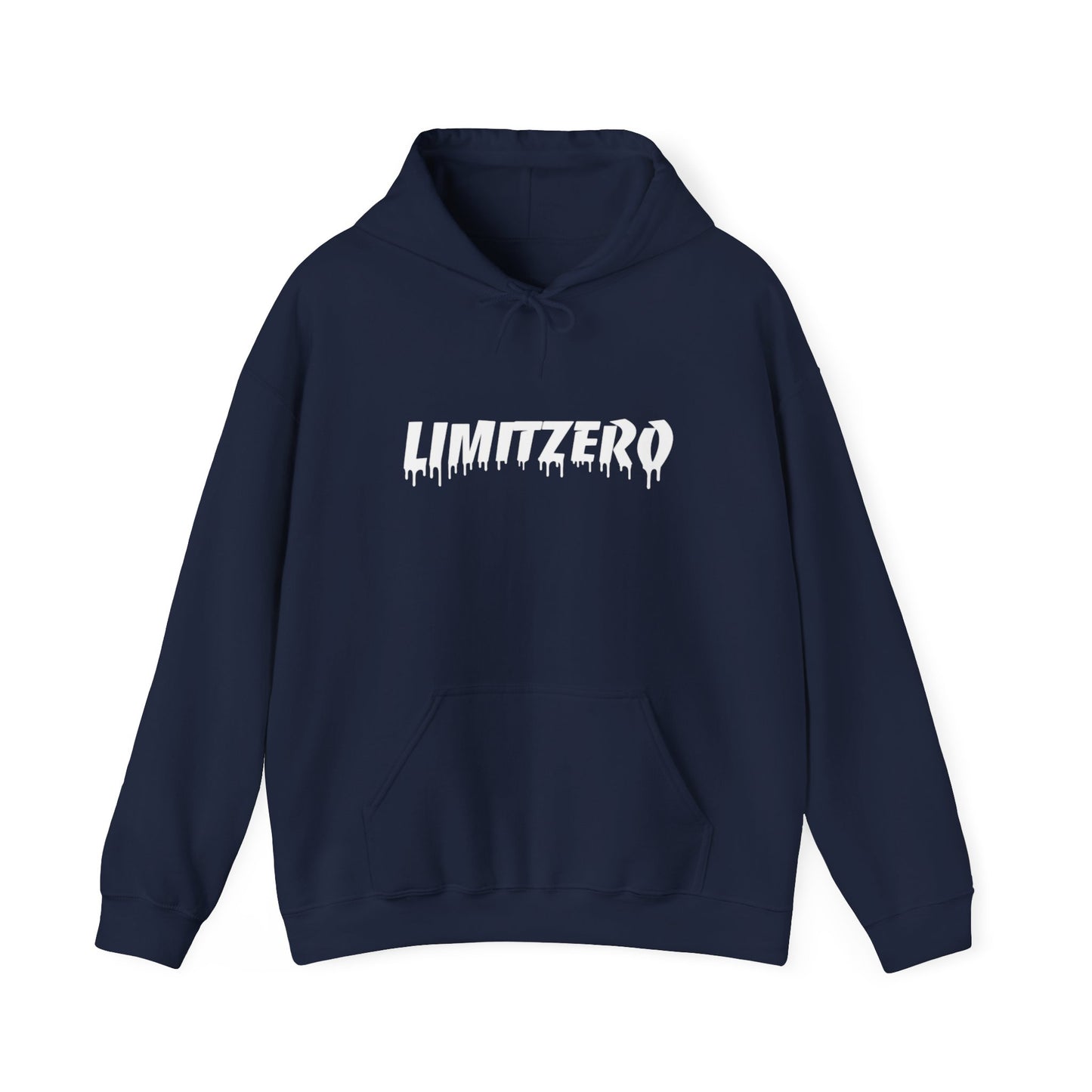 LimitZero Front Curved Drip Logo Unisex Heavy Blend™ Hoodie