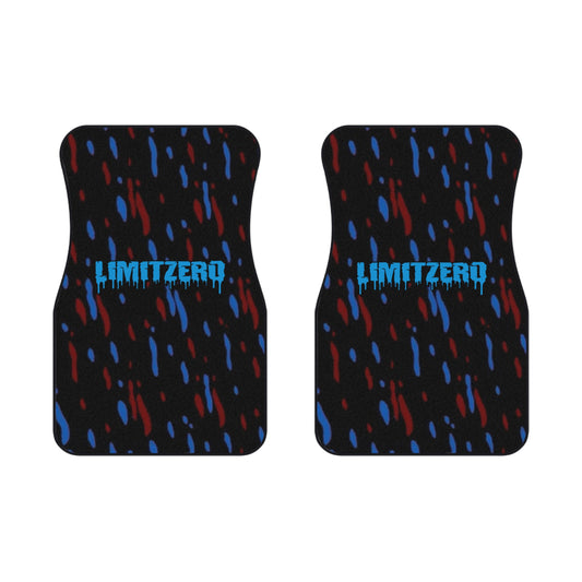 LimitZero Blue/Maroon Confetti Car Mats (2x Front)