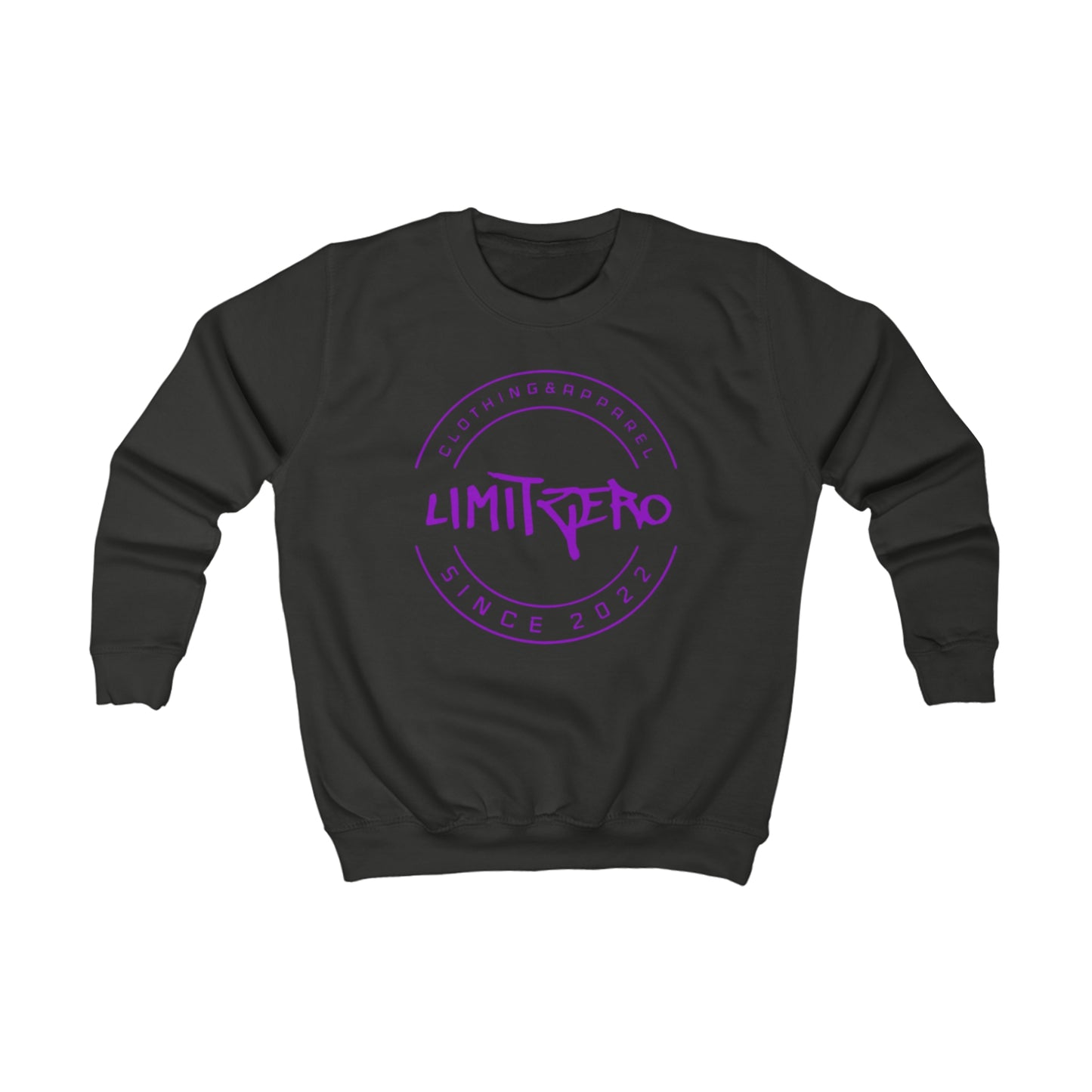 LimitZero Black/Purple Unisex Kids Sweatshirt