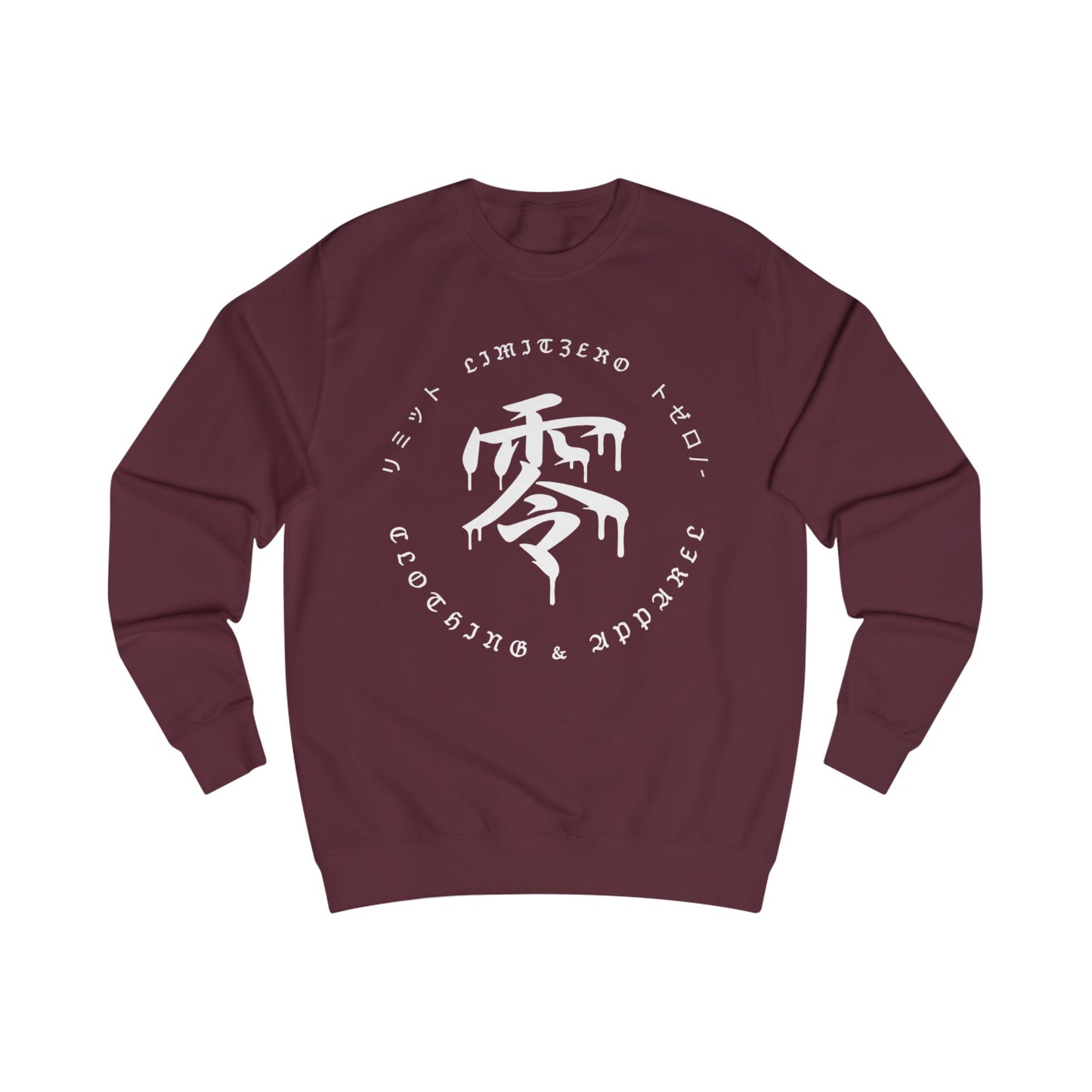 LimitZero White-JS-Logo Unisex Sweatshirt