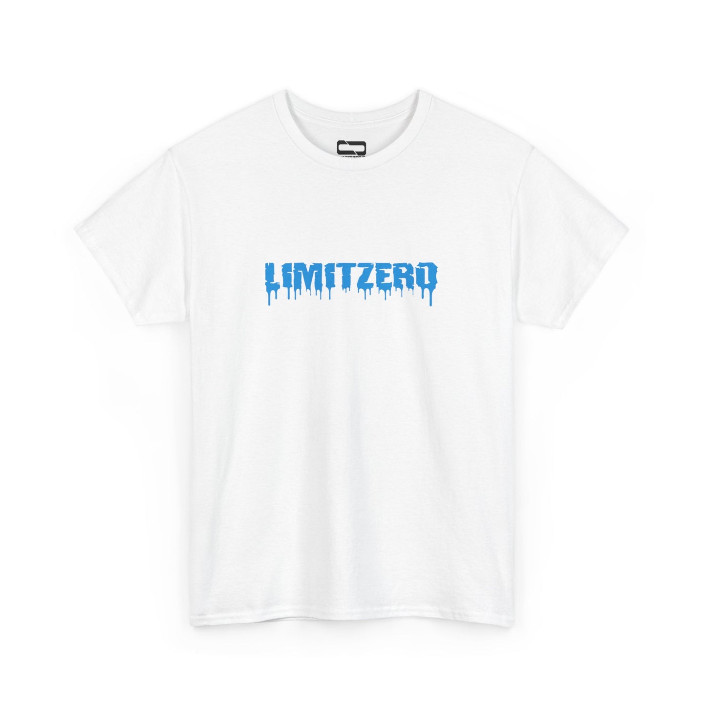 LimitZero Blue on White Unisex Heavy Cotton Tee