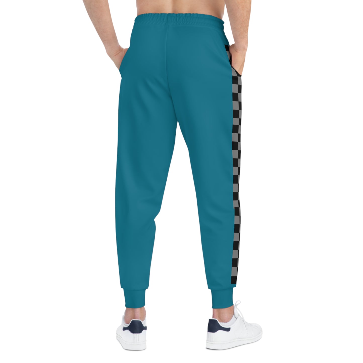 LimitZero Teal Unisex Checkered Sweatpants