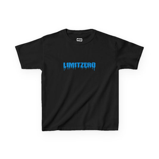 LimitZero Kids Heavy Cotton™ New Era Drip Blue Logo Tee (EU)