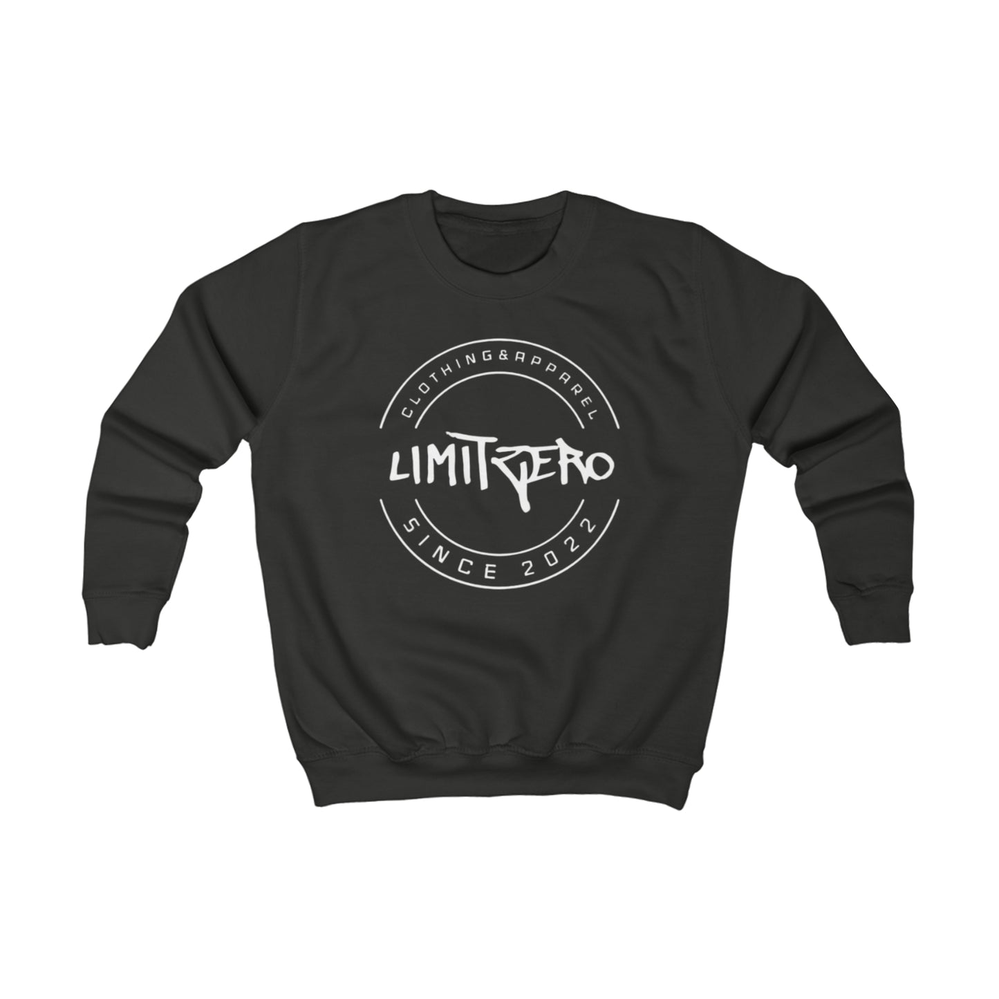 LimitZero Black/White Unisex Kids Sweatshirt