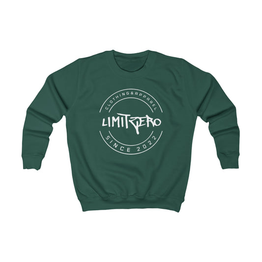 LimitZero Dark Green/White Unisex Kids Sweatshirt