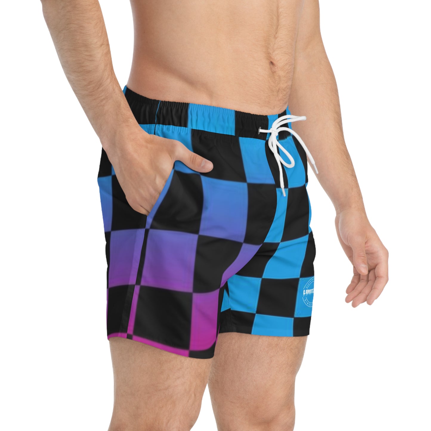 LimitZero Infected checkered Surf Shorts