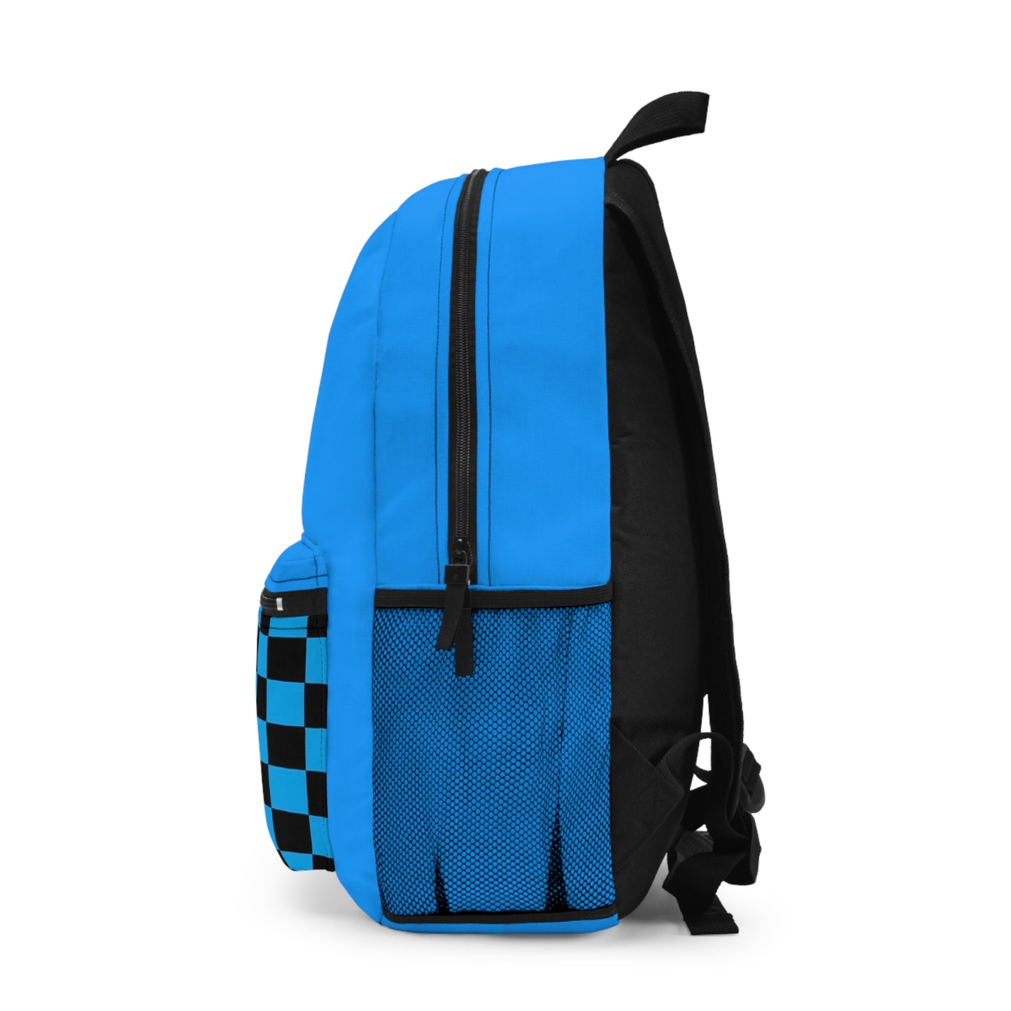 LimitZero Blue Semi Checkered Logo Backpack