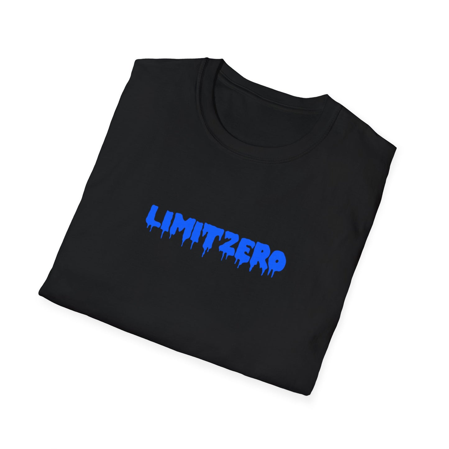 LimitZero Front Blue Drip Logo Tee