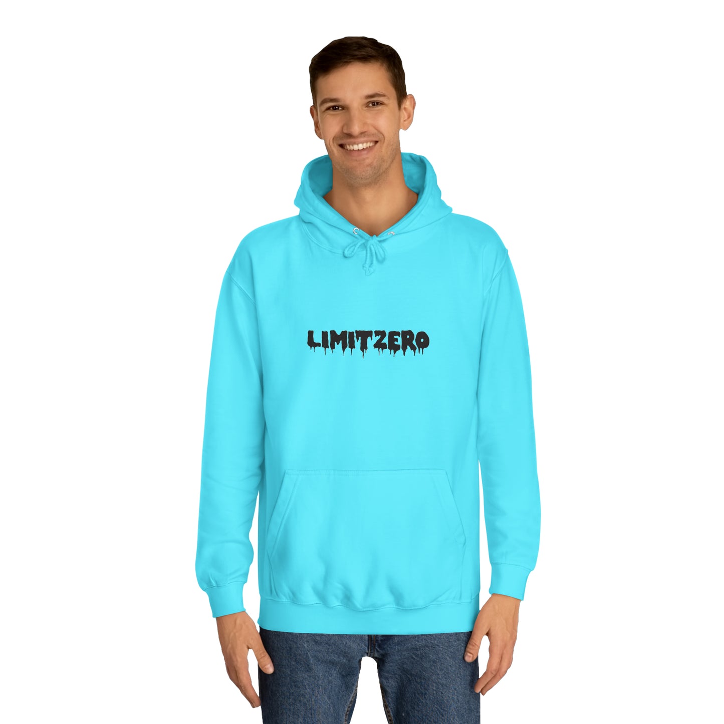 LimitZero Black Drip Logo Hoodie