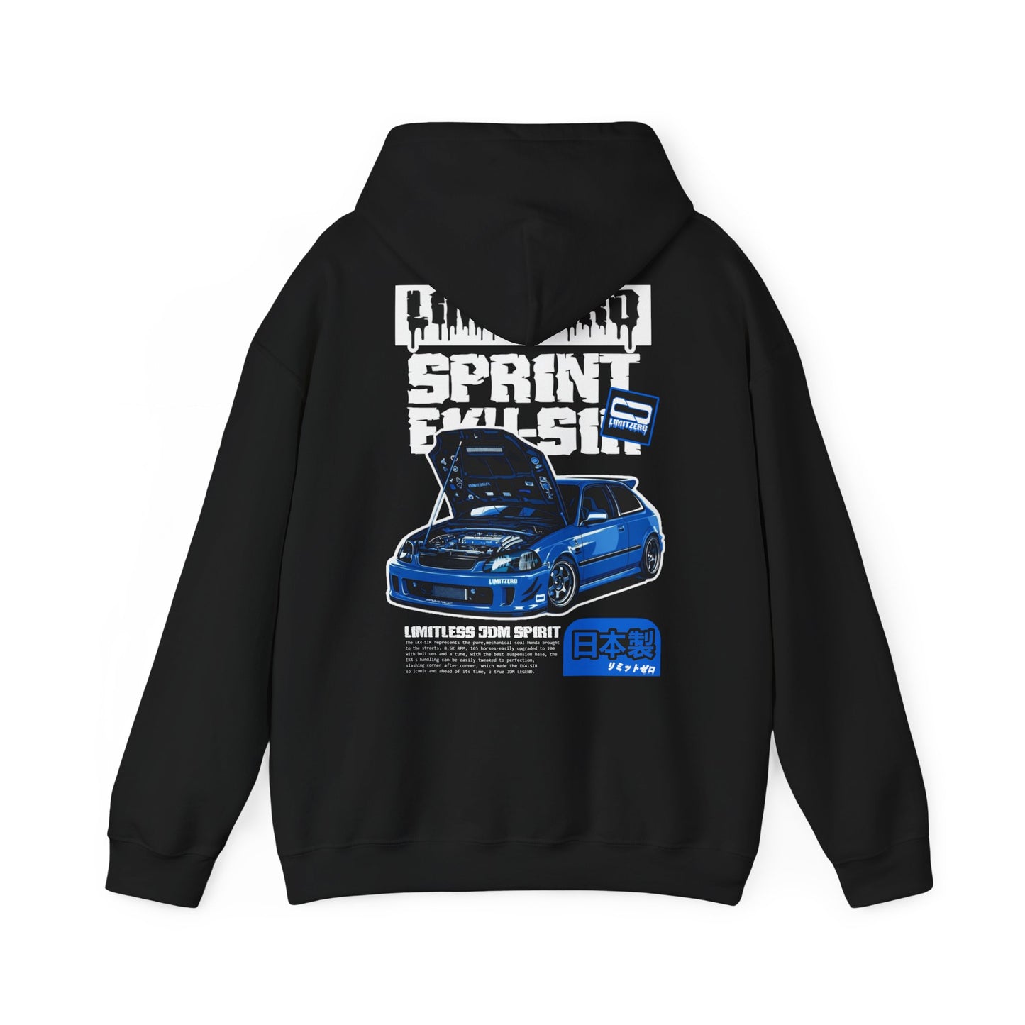 LimitZero EK4-SIR Magazine Graphic Unisex Hoodie