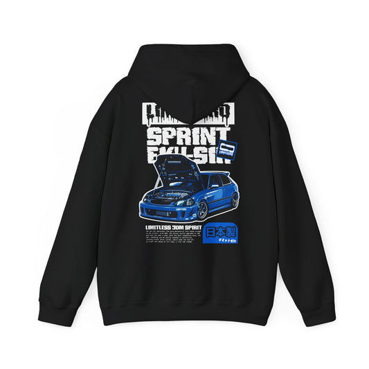LimitZero EK4-SIR Magazine Graphic Unisex Hoodie