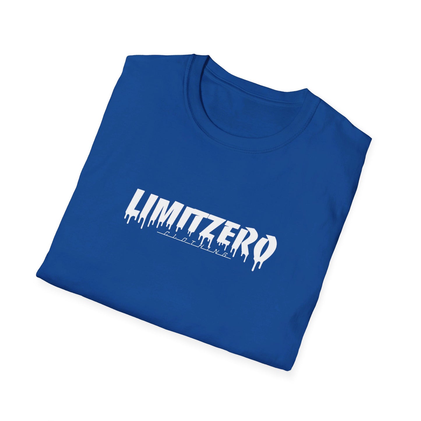 LimitZero Front White Curved Drip Logo Tee