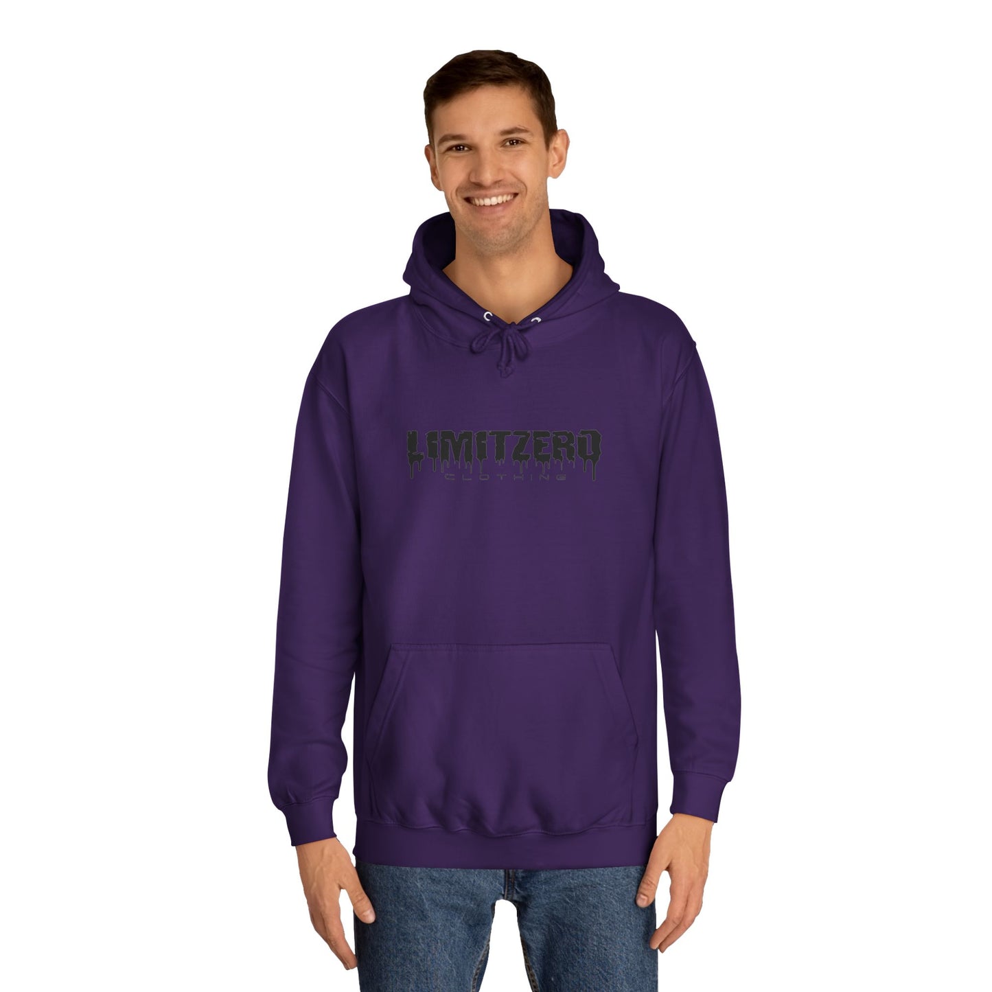 LimitZero New Era Front Curved Drip Logo Unisex Hoodie