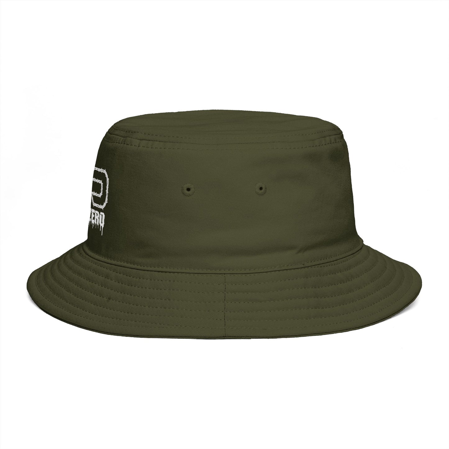 LimitZero Olive Barbed Logo Summer Bucket Hat