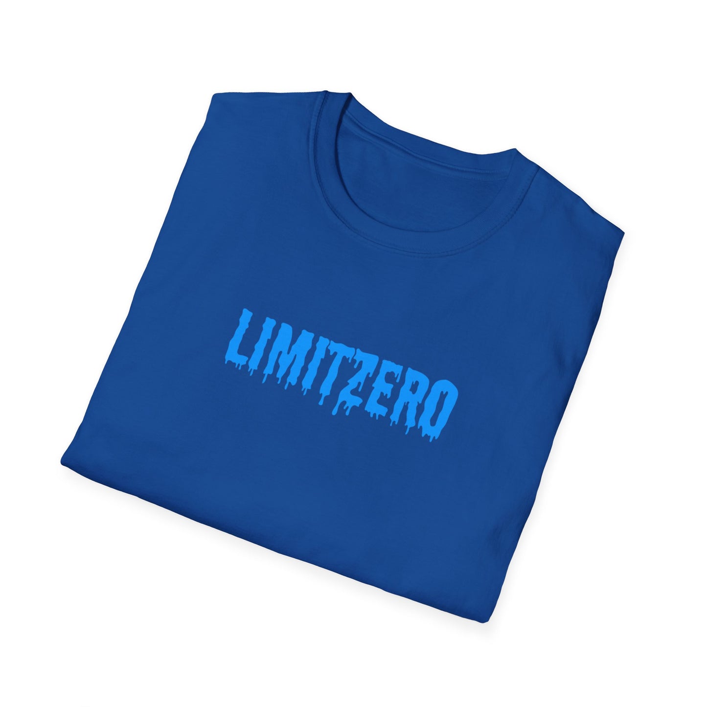 LimitZero Front Blue Cr33p Drip Logo Tee