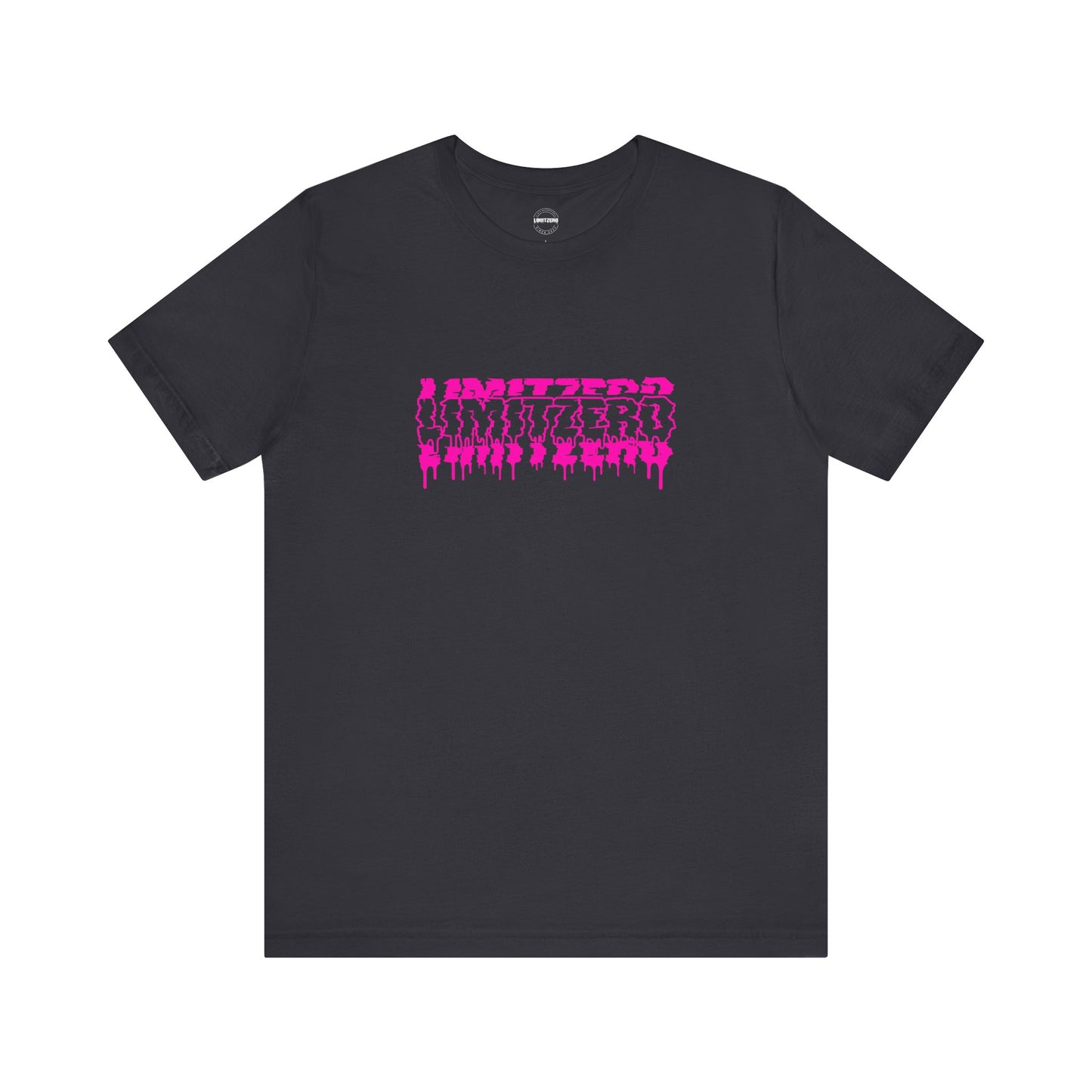 LimitZero Front New Era Glitch Pink Logo Tee
