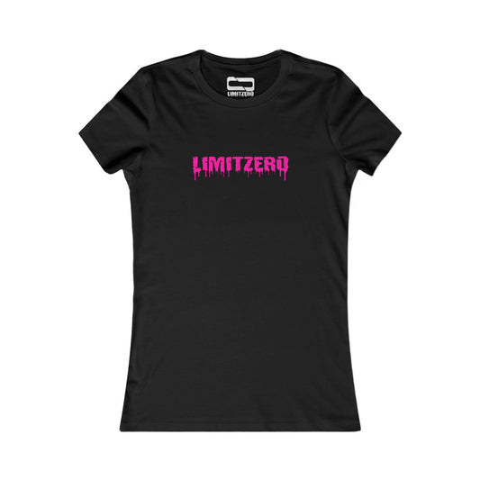 LimitZero New Era Pink Drip Logo Women Tee