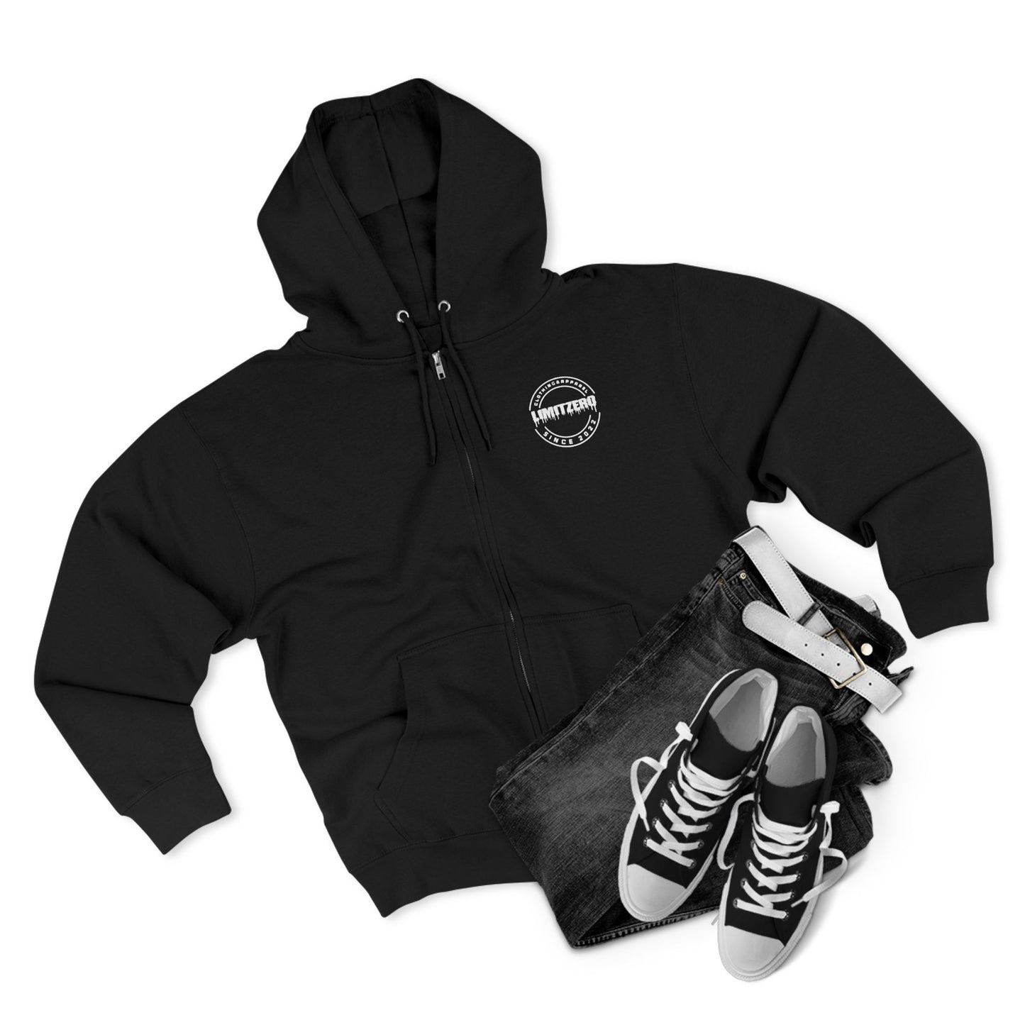 LimitZero New Era Drip Logo Unisex Zip Hoodie (DTG)