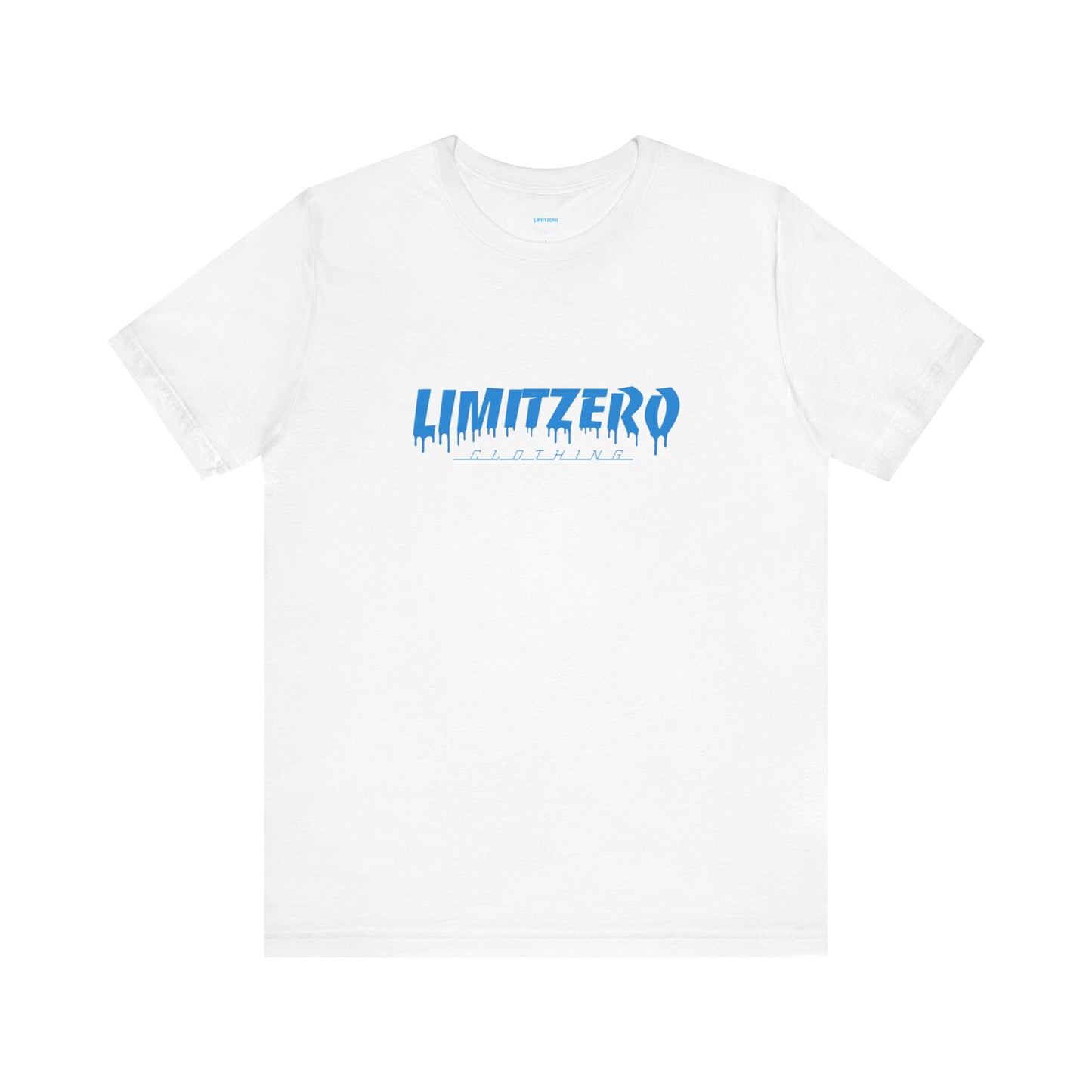 LimitZero Front Blue Curved Drip Logo Tee