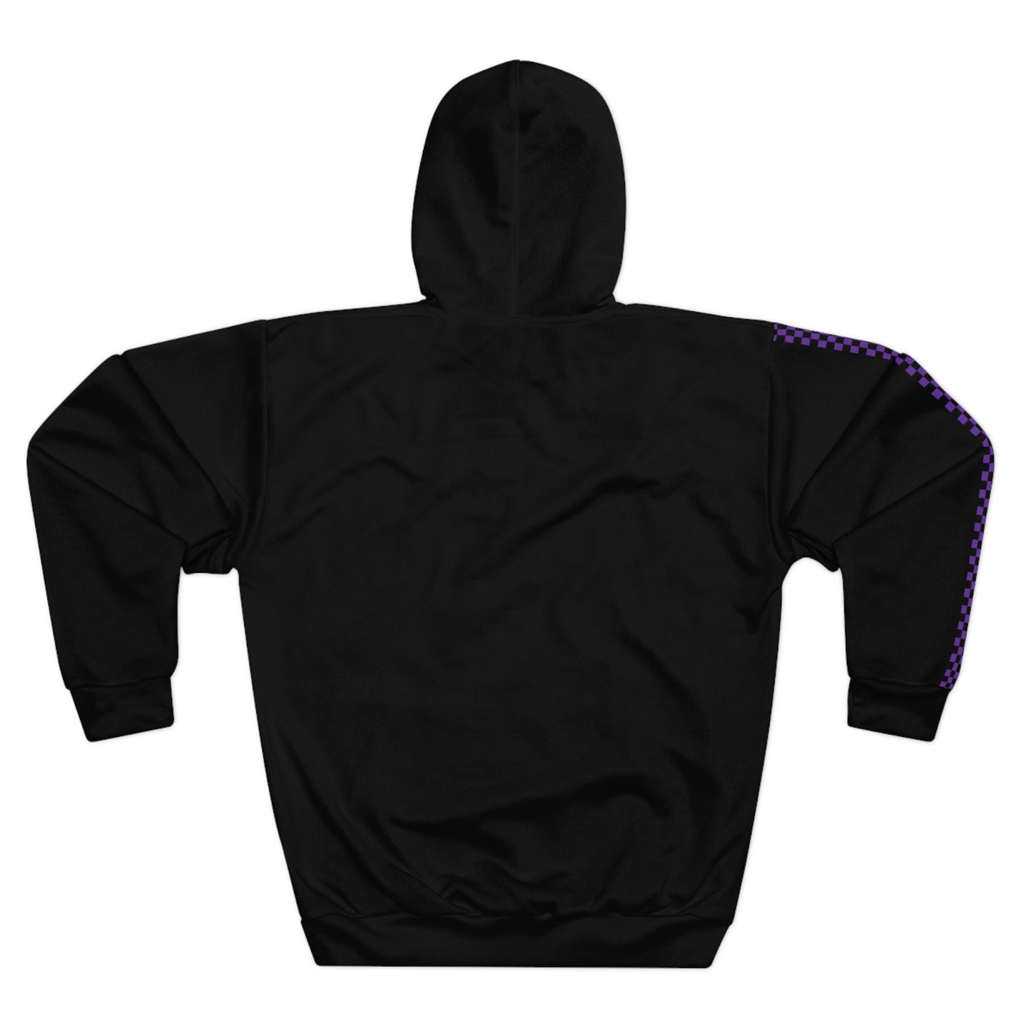 LimitZero Unisex Purple Checkered Pullover Hoodie