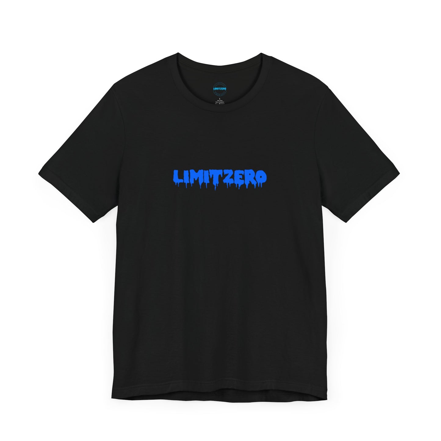 LimitZero Front Blue Drip Logo Tee
