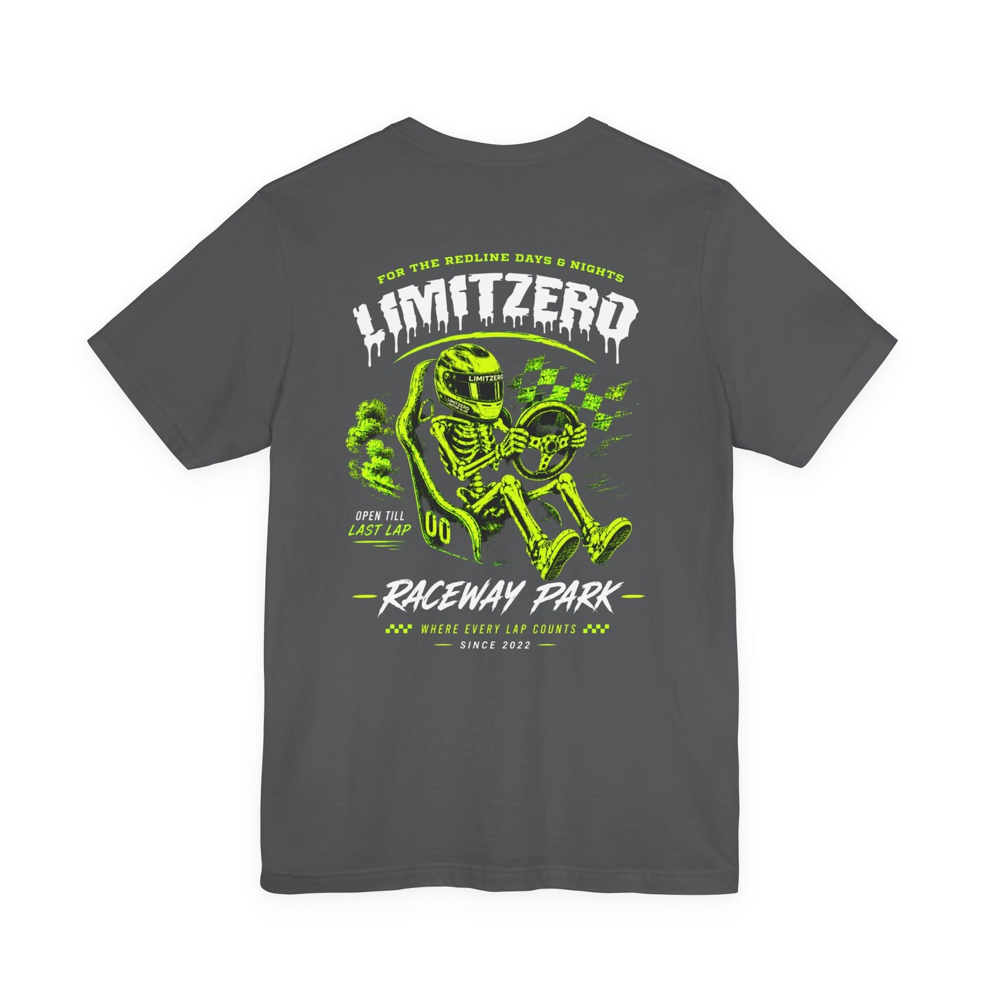 LimitZero Raceway Souvenir Lime Unisex T