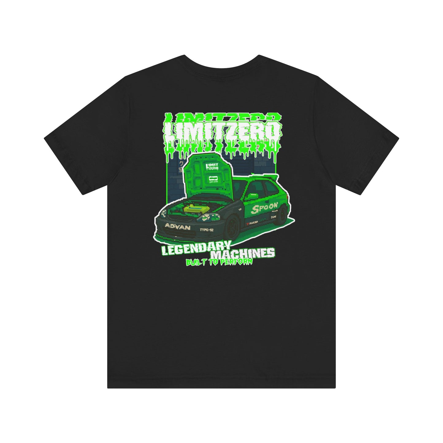 LimitZero Green Civic Pixel Unisex T
