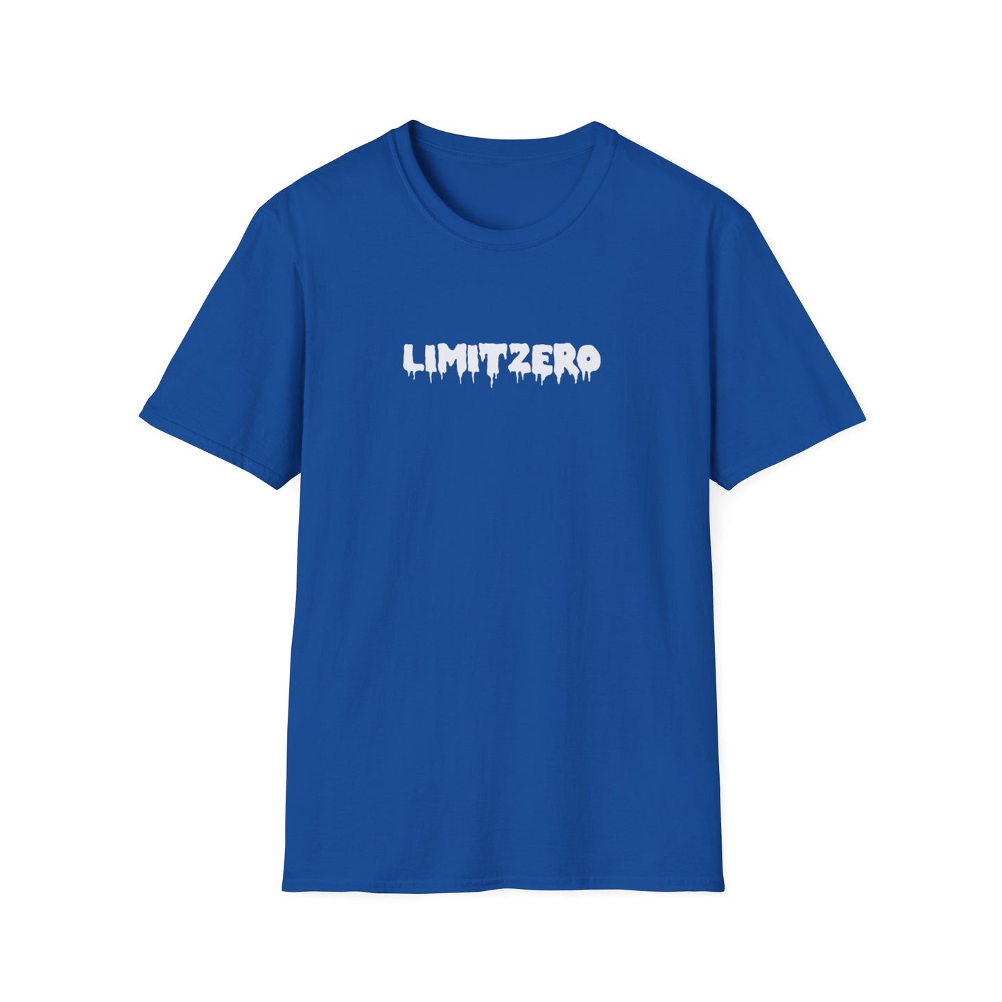 LimitZero Front White Drip Logo Tee