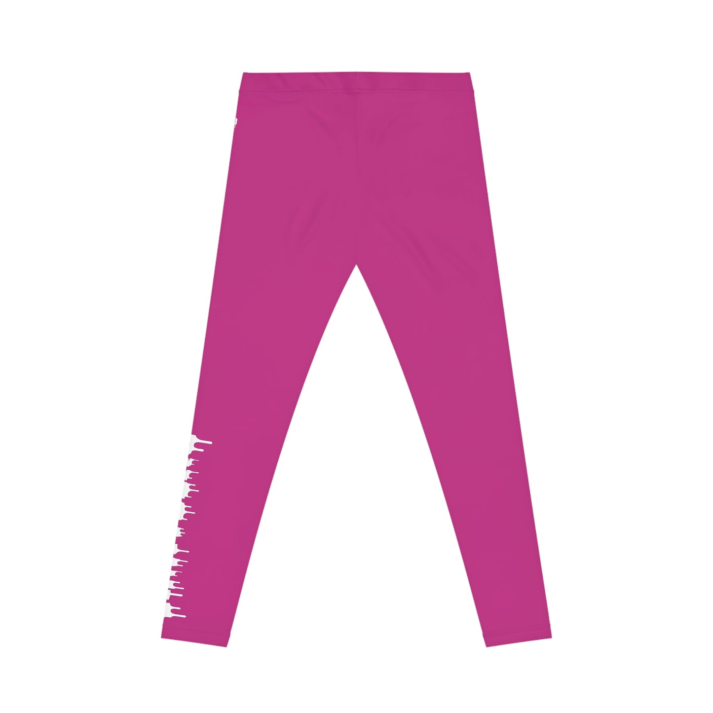 LimitZero Women's Pink w White New Era Leggings – Yoga Pants