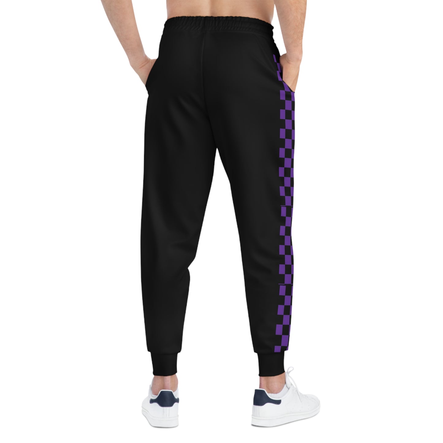 LimitZero Unisex purple Checkered Sweatpants