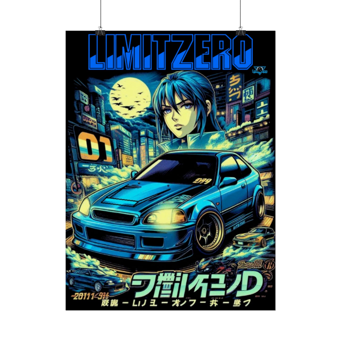 LimitZero Initial.DD Midnight Rolled Posters