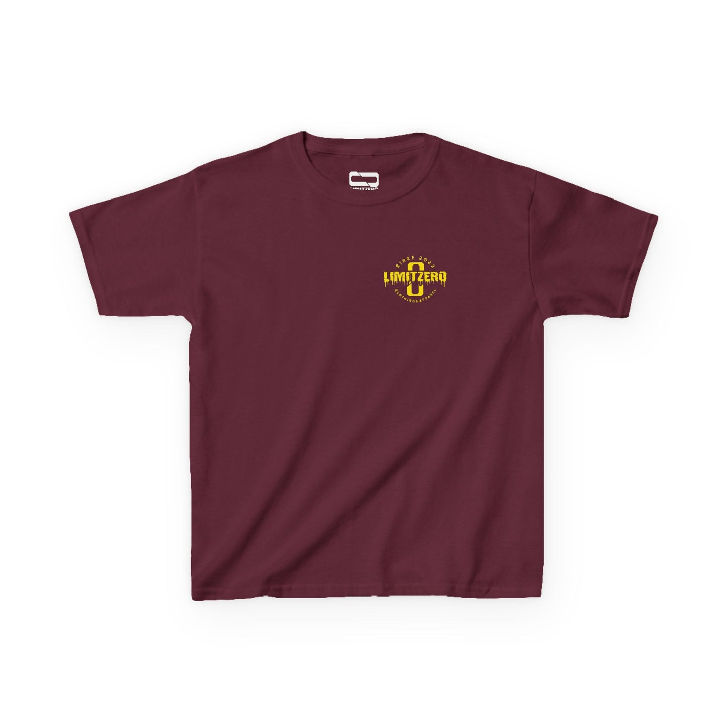 LimitZero Kids Heavy Cotton™ Maroon/Gold-JS Tee (EU)