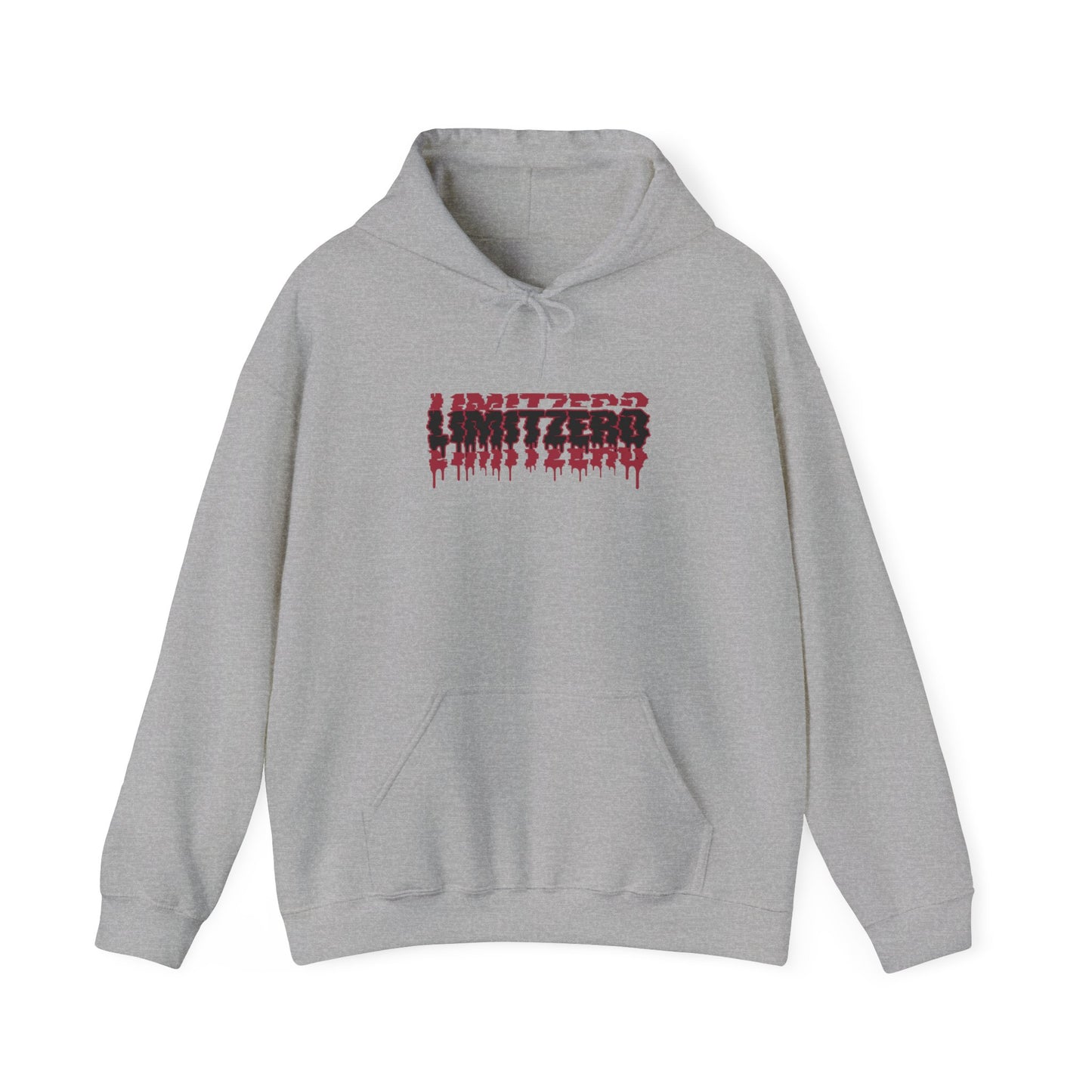 LimitZero New Era Grey/Maroon Br0k3n Glitch Unisex Heavy Blend™ Hoodie
