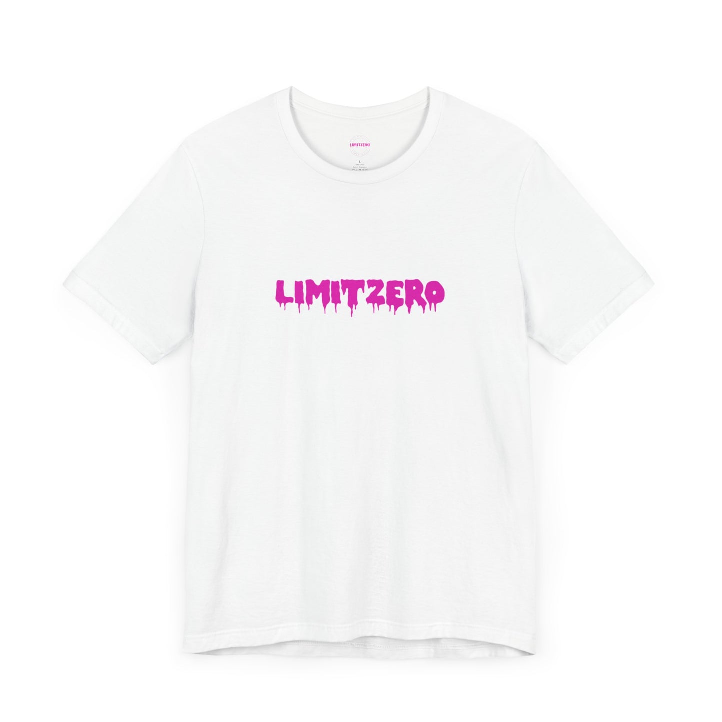 LimitZero Front Pink Drip Logo T