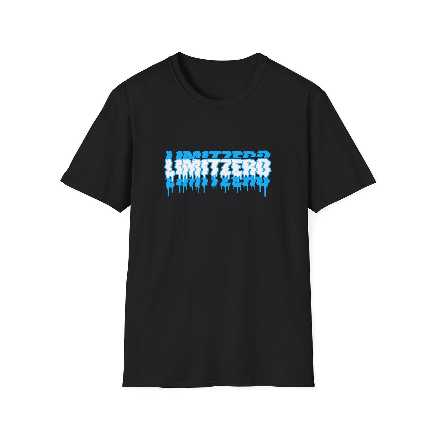 LimitZero Front New Era Glitch Blue Logo Tee