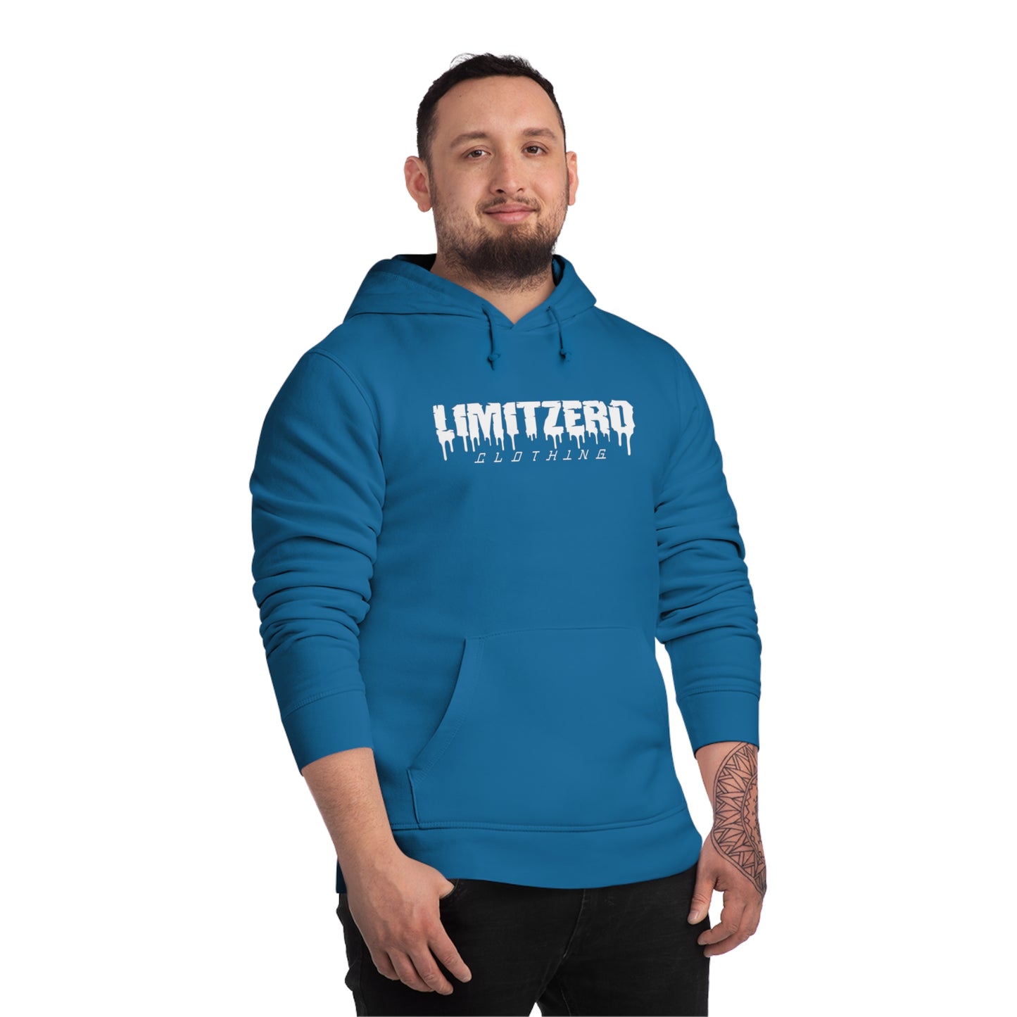 LimitZero New Era Logo Vibrant Blue Premium Unisex Hoodie
