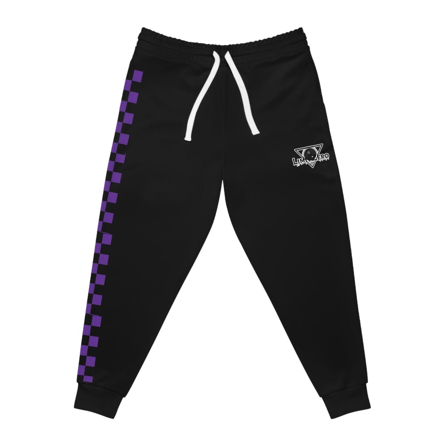 LimitZero Unisex purple Checkered Sweatpants