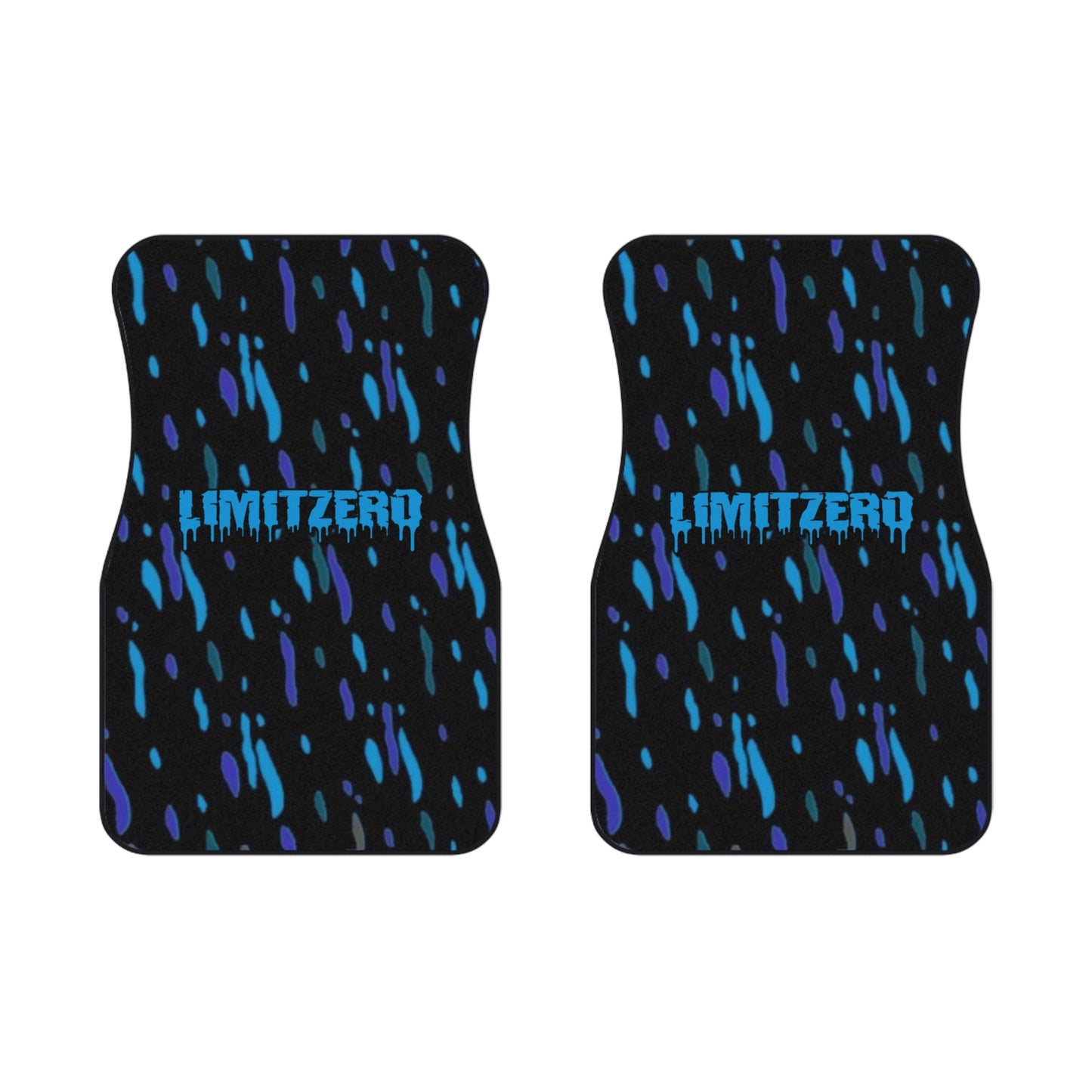 LimitZero Blue Confetti V2 Car Mats (2x Front)