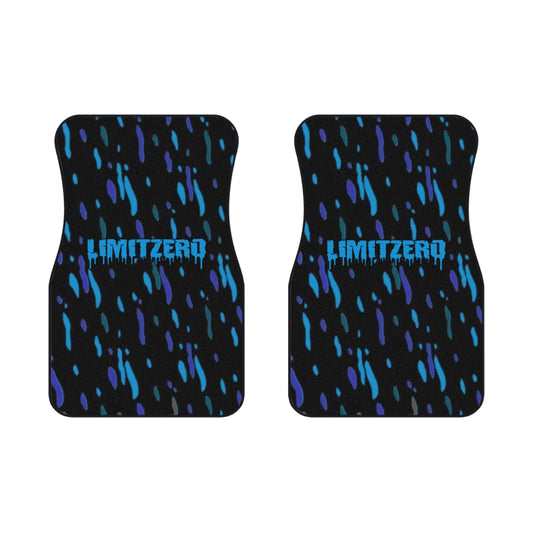 LimitZero Blue Confetti V2 Car Mats (2x Front)